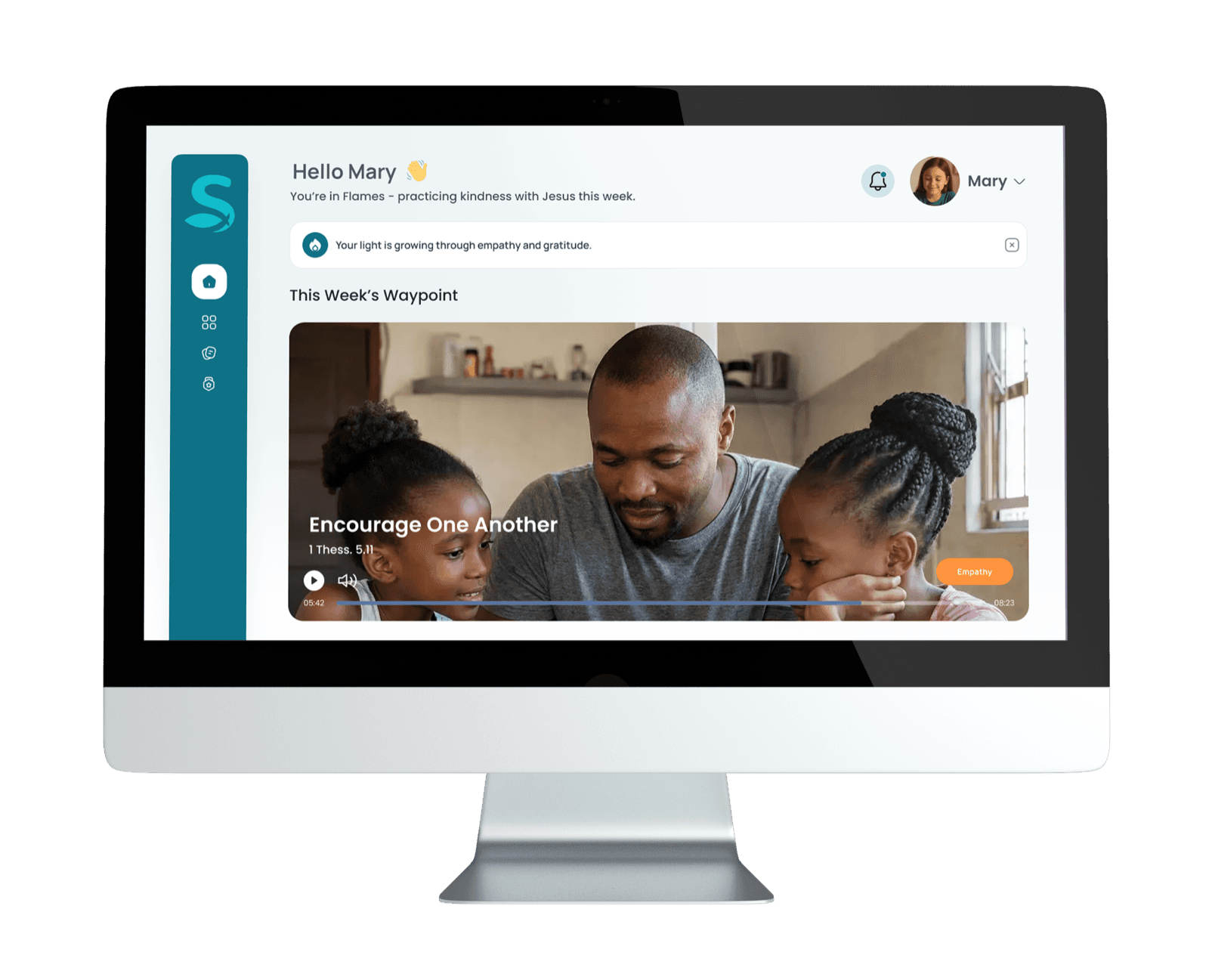 Child Home Experience — Flames home screen